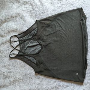 Green Lululemon workout tank